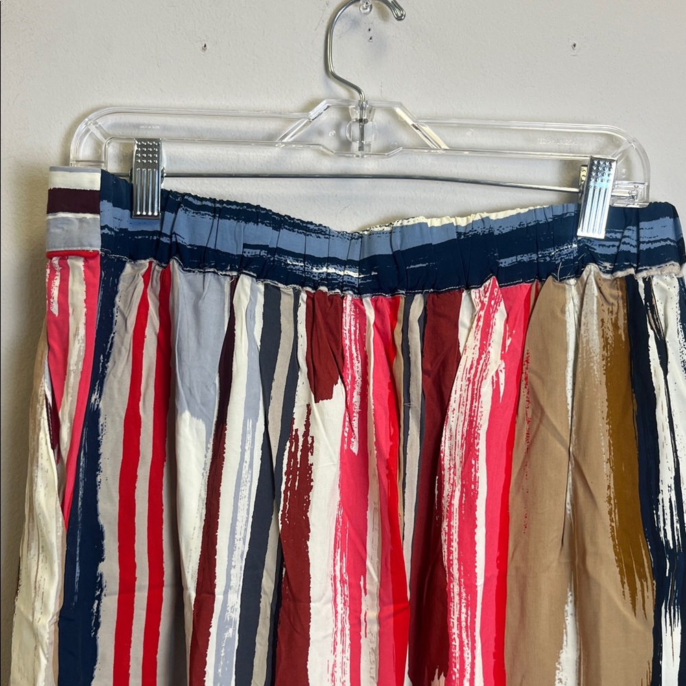 Wide Leg Striped Palazzo Pants - Multicolor - Picture 3 of 5